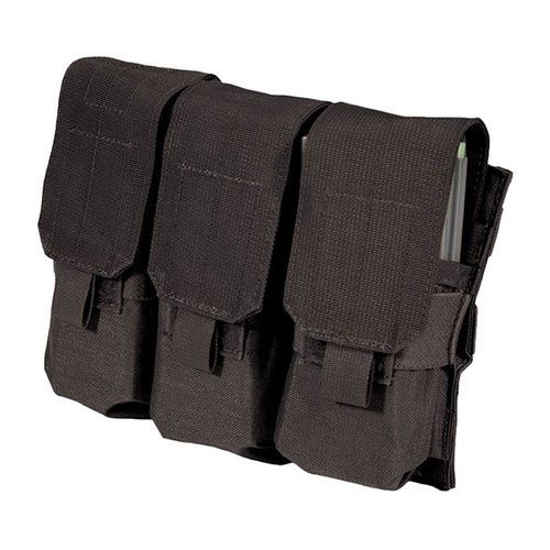 La pouches Strike AR-15 6-Mag di Blackhawk tiene 6 caricatori in tre tasche, è resistente, impermeabile e si attacca facilmente a gear S.T.R.I.K.E. o PALS/MOLLE.