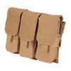 La pouch Strike AR-15 per 6 caricatori offre spazio ridotto, resistenza in nylon 500-denier e drenaggio rapido, ideale per competizioni e combattimenti.