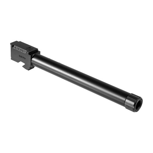 I barili filettati Silencerco per Glock® sono realizzati in acciaio inossidabile 416R, disponibili in finitura nera o naturale, compatibili con Gen 3 e Gen 4.