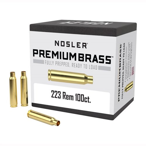 La Nosler 223 REMINGTON PREMIUM BRASS è pre-preparata, pesata e controllata per allineamento, garantendo massima precisione e ricaricabilità senza compromessi.