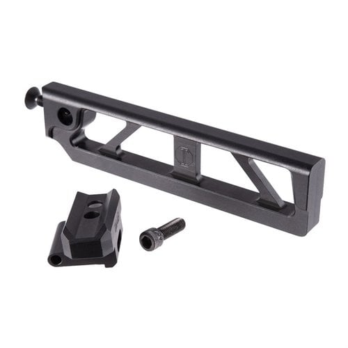 Il tubo skeletonizzato JMAC di 6 pollici è leggero, rigido e offre 6 posizioni, compatibile con meccanismi di piegamento SIG e dotato di QD Sling Socket.