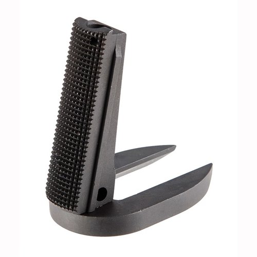 L'1911 Checkered Mainspring Housing MagWell di Fusion Firearms offre un design in acciaio inossidabile di alta qualità, disponibile in finiture opache, lucide o nere.