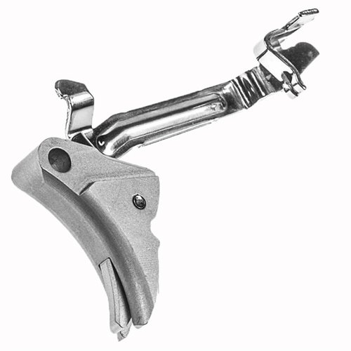 Il grilletto regolabile per Glock® è realizzato in alluminio 6061, permette di regolare pre-travel e over-travel senza rimuoverlo, per un'ottima comodità.