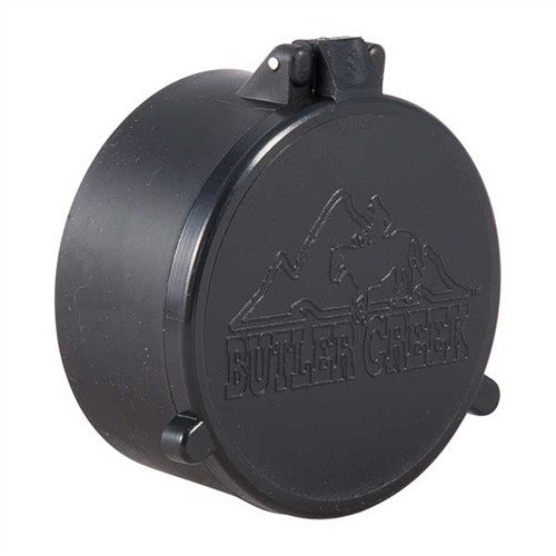 Le coperture per obiettivo FLIP-OPEN di BUTLER CREEK proteggono le lenti da polvere e umidità, si aprono facilmente e sono ideali per situazioni di caccia e tattiche.