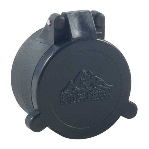 Le coperture per obiettivo FLIP-OPEN di BUTLER CREEK proteggono le lenti da polvere e umidità, si aprono facilmente con un dito e sono perfette per situazioni di caccia.