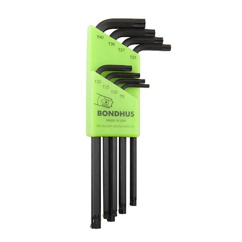 Le PROHOLD STAR TIP L-WRENCHES BONDHUS si adattano a tutte le viti Star e TORX, mantenendo la vite salda, con un design preciso per un utilizzo facile.