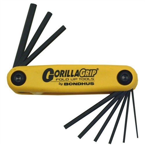 I set di chiavi pieghevoli GORILLA GRIP® sono compatti, durevoli e ergonomici, ideali per l'armamento e la manutenzione, facili da trasportare e riporre.