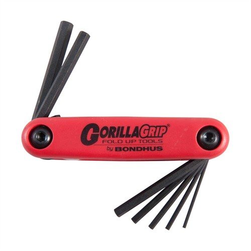 I set di chiavi a brugola Bondhus Gorilla Grip® offrono una costruzione robusta, design compatto e manico ergonomico, ideali per l'uso in officina e sul campo.
