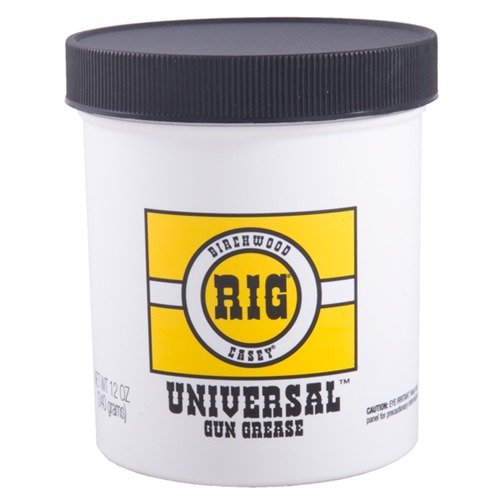 Il RIG® UNIVERSAL GUN GREASE di Birchwood Casey è una lubrificazione pulita e facile da applicare, che protegge le tue armi dalla ruggine e dalla corrosione.