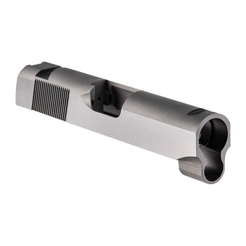 Le slide Caspian 1911 offrono resistenza superiore e tolleranze precise, pronte per essere adattate al tuo telaio, disponibili in acciaio al carbonio e acciaio inossidabile.