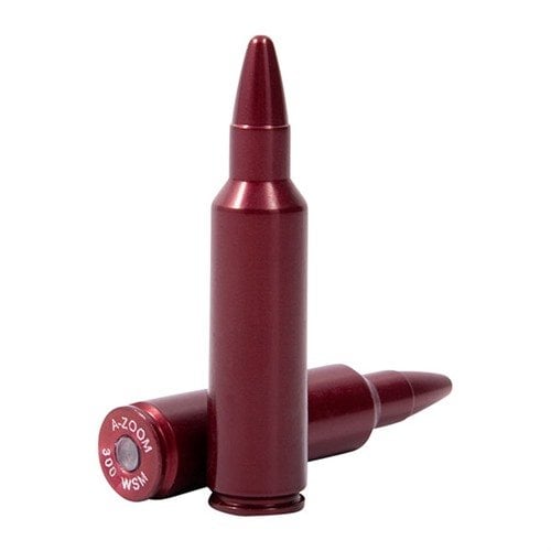 Gli AMMO SNAP CAP DUMMY ROUNDS A-ZOOM 300 WSM offrono un corpo in alluminio resistente, ideali per praticare il caricamento, lo scaricamento e il tiro a secco.