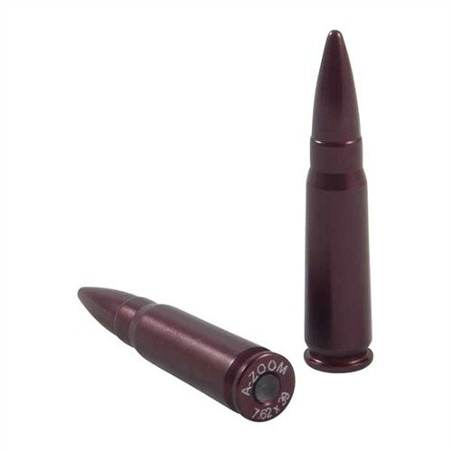 I Dummy Rounds AMMO SNAP CAP 7.62X39MM di A-ZOOM permettono di esercitarsi nel caricamento, scaricamento e dry firing, migliorando le abilità di tiro e maneggio dell'arma.
