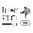 Kit parti lower con grilletto monostadio curvo 3 lb