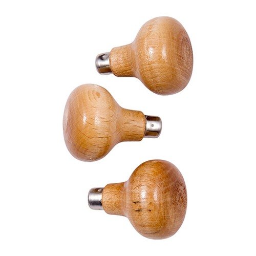 Manici per attrezzi e scalpelli FRIEDR. DICK GMBH, sagomati per strumenti unici, rifiniti con ferrule metalliche robuste. Venduti in confezione da 3.