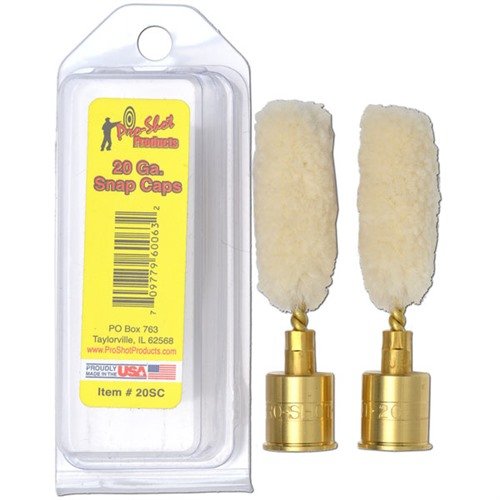 I 20 GAUGE. SNAP CAPS di PRO SHOT PRODUCTS, INC sono ideali per l'addestramento e la simulazione, offrendo sicurezza e praticità senza sparare proiettili.