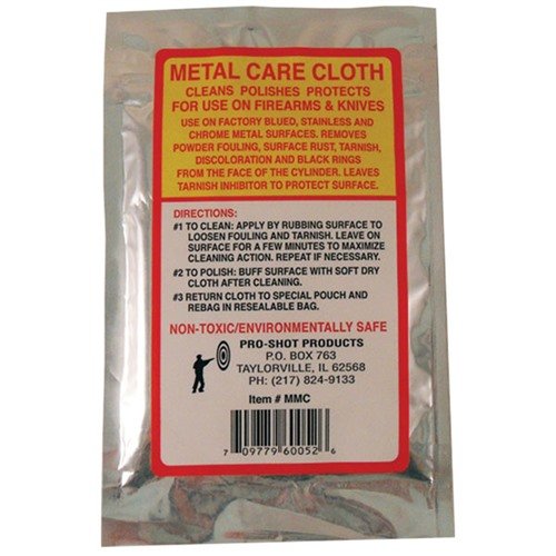 Il METAL CARE CLOTH di PRO SHOT PRODUCTS è ideale per pulire e proteggere le superfici metalliche, garantendo una finitura brillante e duratura.