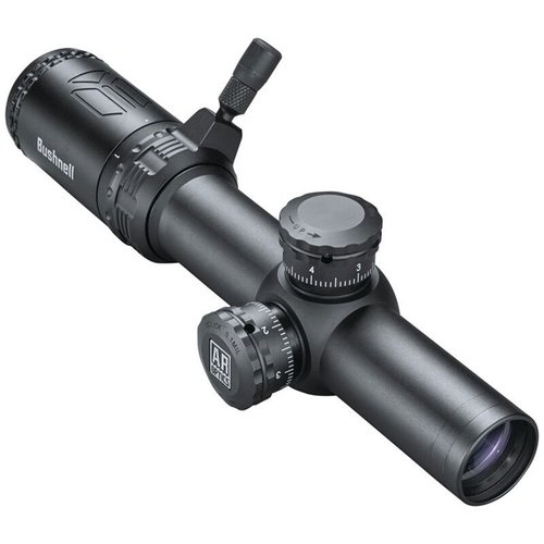 Il Bushnell AR Optics 1-4x24 SFP offre un reticolo Drop Zone-223, torrette esposte per regolazioni rapide e ottiche multistrato per immagini brillanti.