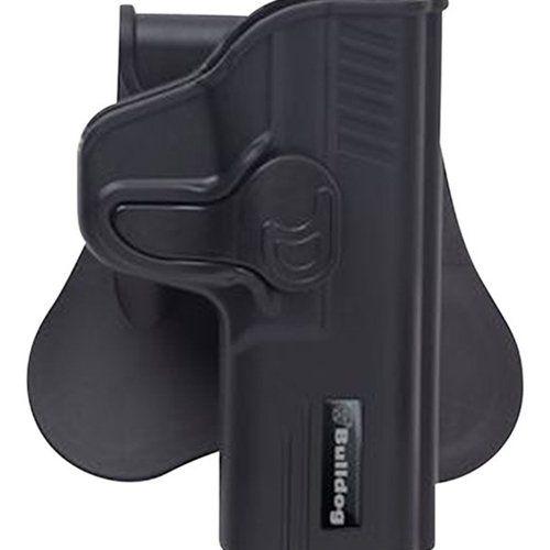 L'holster Bulldog Rapid Release per S&W M&P offre un accesso rapido e sicuro, con design ergonomico e materiali resistenti per un utilizzo duraturo.