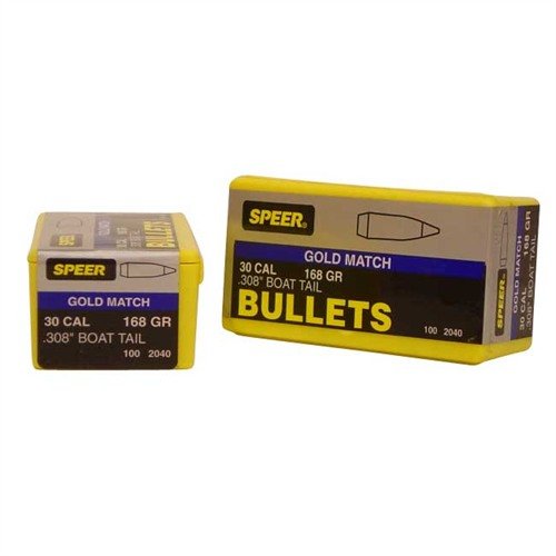 La Speer Bullet .30 .308 168GR BT Match offre precisione eccezionale e performance affidabili, ideale per tiratori sportivi e competizioni.