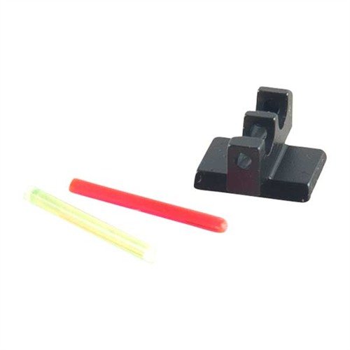 Il FIBER OPTIC 60° FRONT SIGHT offre un inserto intercambiabile rosso o verde che migliora la visibilità e la velocità di acquisizione del bersaglio.