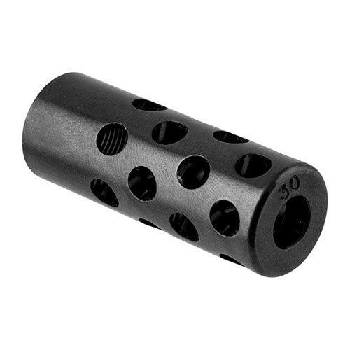 Il QUIET MUZZLE BRAKE 30 CALIBER riduce il rumore e il rinculo, migliorando il comfort e la velocità dei colpi senza compromettere precisione o velocità.