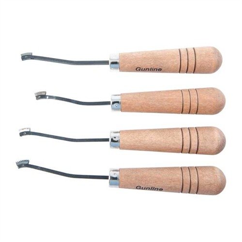 Il LEADER CHECKERING SET di GUNLINE offre strumenti di alta qualità con teste a molla, taglio fluido e durata nel tempo, perfetti per ogni livello di abilità.