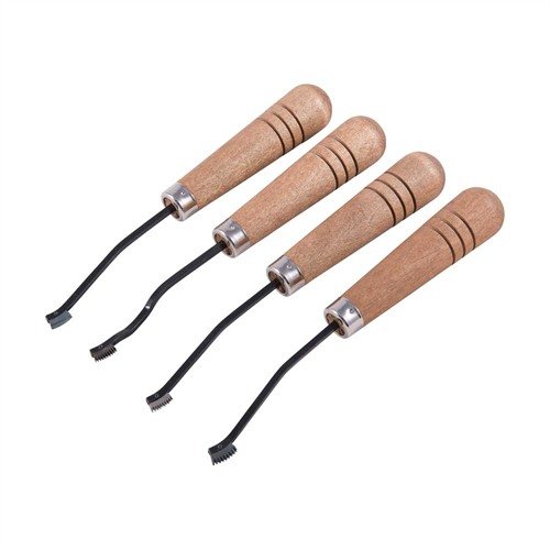 Il set di checkering LEADER GUNLINE offre strumenti di alta qualità con teste a molla, taglio fluido e durata nel tempo, ideale per ogni livello di abilità.