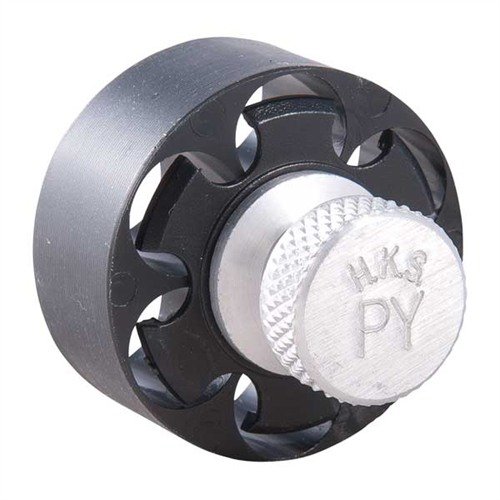 SPEEDLOADER HKS per .38/.357 Colt Python offre ricarica rapida, trasporto sicuro e affidabilità, con un design compatto e leggero per un uso facile e veloce.