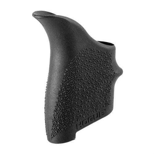 Le manopole Beavertail Grip Sleeve di Hogue offrono una presa confortevole, protezione dal rinculo e un design preciso per pistole in polimero come S&W M&P Shield.