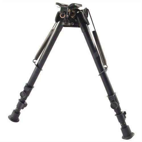 Il S-25 BIPOD SLING SWIVEL MOUNT di HARRIS offre stabilità, regolazione rapida delle gambe telescopiche e precisione senza alterare il punto d'impatto.