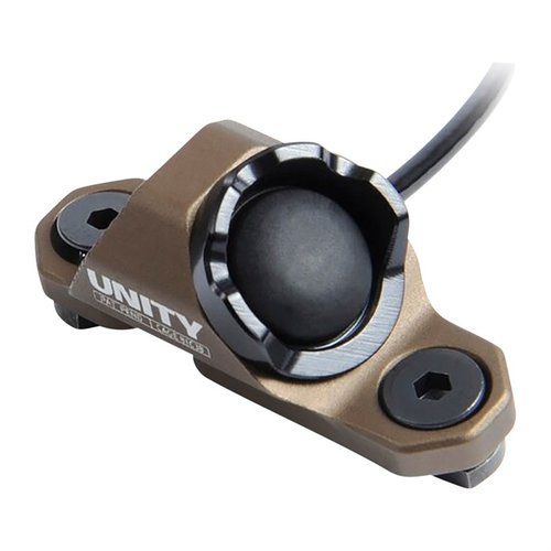 Hot Button offre un attivatore ergonomico a 45 gradi per accessori elettronici, sicuro su rail M1913 e M-LOK, riducendo l'ingombro e migliorando l'uso.
