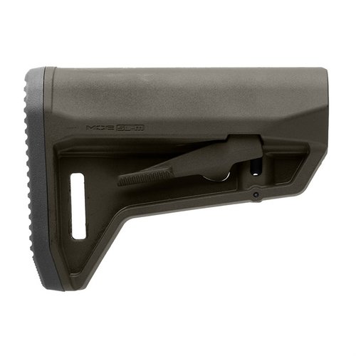 L'MOE SL-M Carbine Stock offre un design compatto, un pad in gomma antiscivolo, e una leva di rilascio ambidestra per un'ottima stabilità e versatilità.