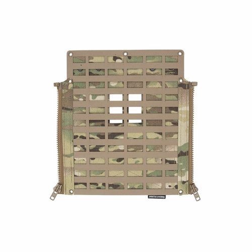 Il MOLLE Back Panel Lite consente di cambiare rapidamente configurazioni di carico posteriori, con un telaio MOLLE semi-rigido e installazione veloce senza attrezzi.