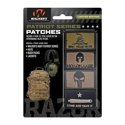 Il kit di patch PATRIOT offre una varietà di design, tra cui "Come & Take It" e "Don’t Tread on Me", perfetti per personalizzare il tuo equipaggiamento.