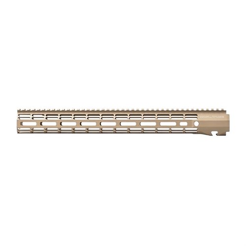 L'ATLAS R-ONE è un handguard M-LOK leggero in alluminio 6061-T6, con sistema di attacco ATLAS, compatibile con AR-15, e progettato per una costruzione snella e resistente.