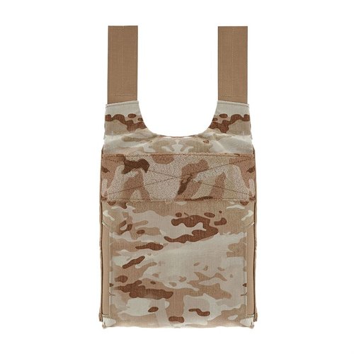 Il LV-119 Rear Covert Plate Bag offre un design a profilo basso, attacco interno per cummerbund e compatibilità con piastre SAPI, ideale per operazioni covert.