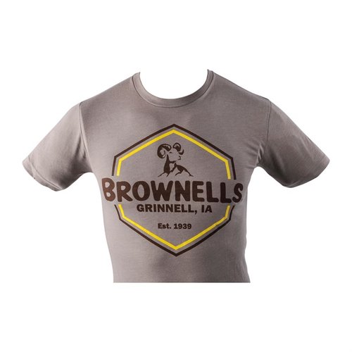 Rimani fresco e comodo con la nuova linea di T-Shirt Brownells! Disponibili in taglie XS a 3XL e in diversi colori. Lo stile Brownells è sempre alla moda!