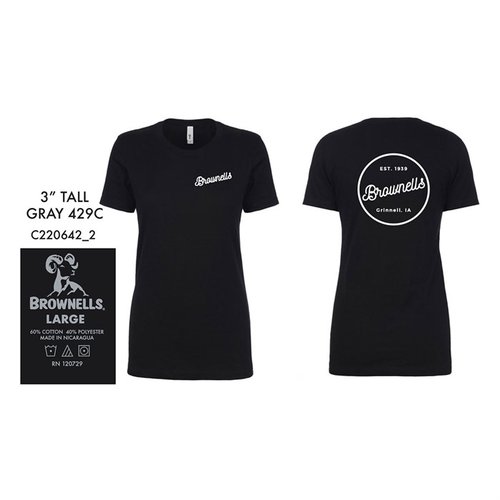 Donne! Mostrate il vostro orgoglio per Brownells con la nostra nuova collezione di T-Shirt, disponibili in taglie da XS a 3XL e in vari stili.