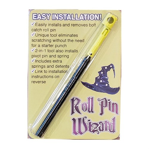Il ROLL PIN WIZARD facilita l'installazione dei roll pin senza graffiare il ricevitore e include strumenti e ricambi extra per una maggiore comodità.