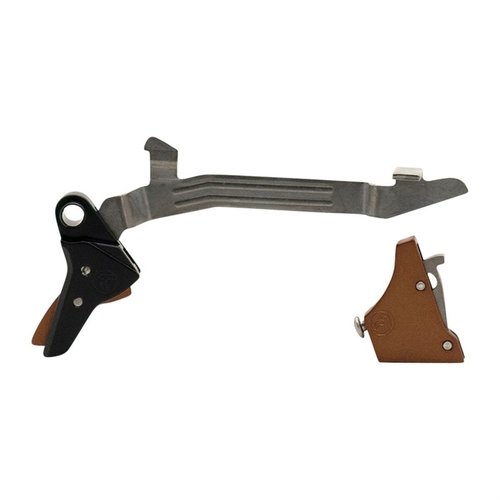 Il Timney Alpha Trigger per Glock Gen 3/4 offre un miglioramento del grilletto a 3 lbs, mantenendo la sicurezza e l'affidabilità dei componenti OEM.