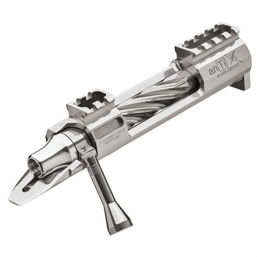 L'azione anTi X è ultra-leggera con montaggi per ottiche integrati, realizzata in acciaio inossidabile 416R e 4340 chrome moly per massima affidabilità e durata.