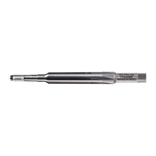 Il LIVE PILOT FINISH CHAMBER REAMER di MANSON PRECISION offre una camera precisa con un pilot rimovibile per ridurre i danni alle righe e garantire massima accuratezza.