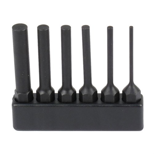 Set di sei Steel Pin Punches compatibili con il sistema Fix It Sticks. Include misure da 1/16” a 1/4”, realizzati in solido bar stock per una durata eccezionale.