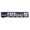 Il handguard MLOK per AR-15 è realizzato in alluminio 6061-T6 anodizzato nero, con una guida superiore completa e slot MLOK su 7 lati, incluso il barre nut.