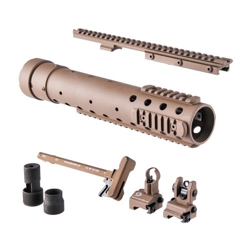 Il kit MK 12 MOD H GEN III DIY offre tutti i componenti necessari per costruire il fucile Mark 12 Mod H, inclusi la canna, il rail Recce e le mire flip-up.