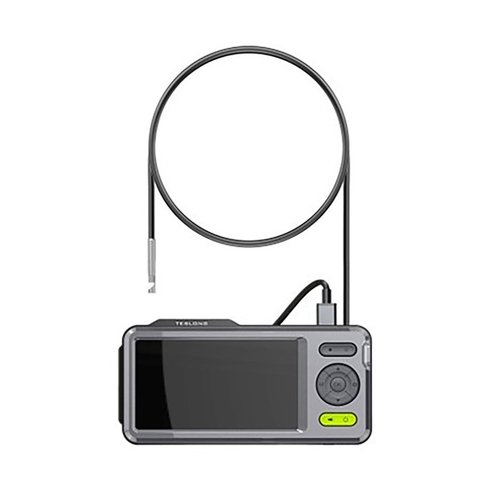 Il borescope flessibile da 45" con schermo IPS da 5" offre immagini e video in alta definizione, 32GB di memoria e una sonda impermeabile per ispezioni dettagliate.