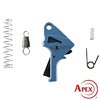 Il Kit di Miglioramento dell'Azione Apex Flat-Faced per S&W SDVE offre un grilletto in polimero piatto, riducendo il pre-travel e migliorando il pull e il reset.