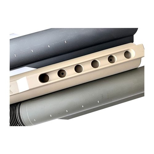 L'AR-15/M4 Receiver Extension FCD offre 6 posizioni, alluminio 7075, fori di drenaggio aggiuntivi e indicatori di posizione, tutto in un design funzionale e cerakotato.