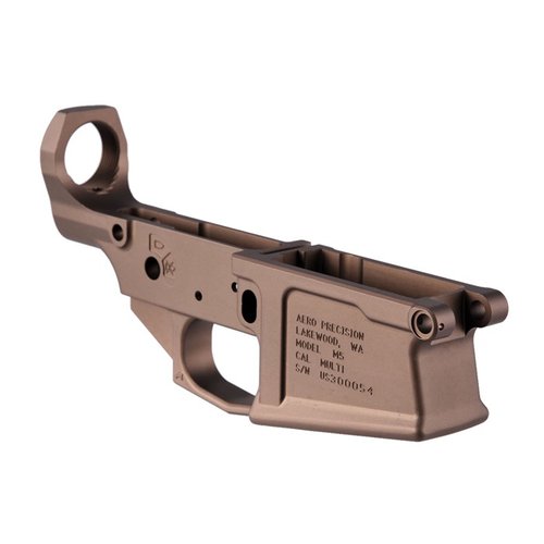 Il ricevitore Aero Precision M5 308 consente di costruire un AR personalizzato, compatibile con componenti DPMS, realizzato in alluminio 7075-T6 per massima qualità.
