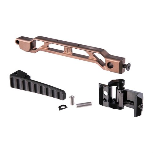 Braccio rialzato da 8 pollici con buttplate pieghevole, design modulare in alluminio 7075 T6, leggero e rigido, con meccanismo di piegatura JMac 1913.